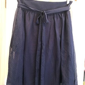 Anthropologie TULLE Vintage Inspired Navy Skirt NEW WITH TAGS